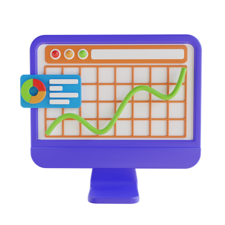 Online Analysis  3D Icon