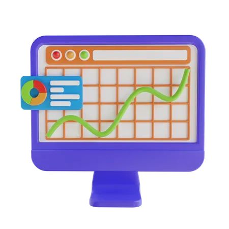 Online Analysis  3D Icon