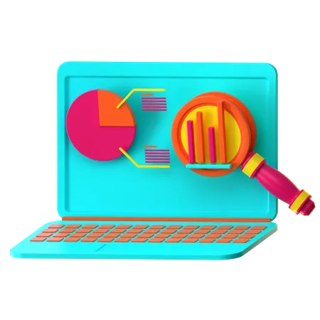 Online Analysis  3D Icon