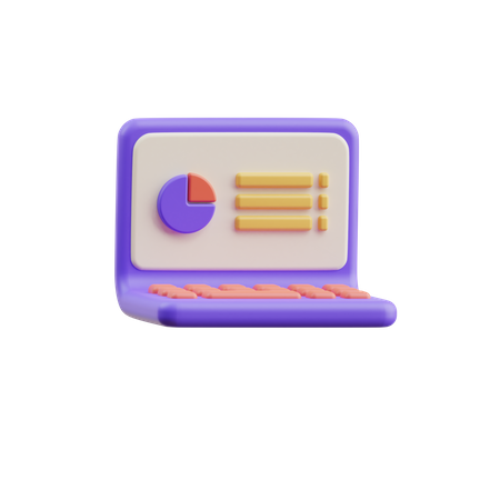 Online analysis  3D Icon