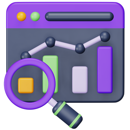 Online Analysis  3D Icon