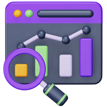 Online Analysis  3D Icon