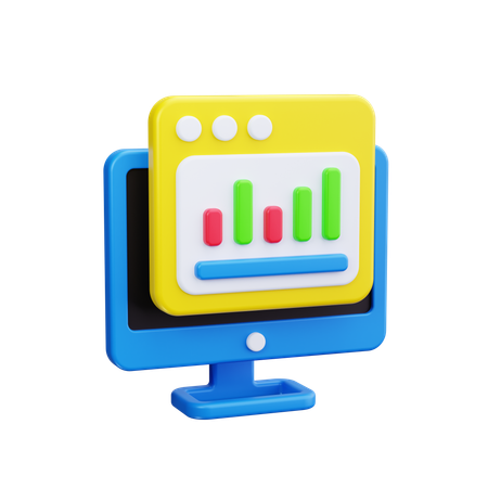 Online Analysis  3D Icon