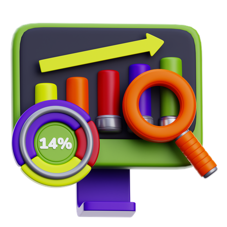 Online Analysis  3D Icon