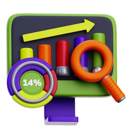 Online Analysis  3D Icon