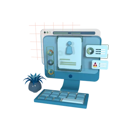 Online Analysis  3D Icon