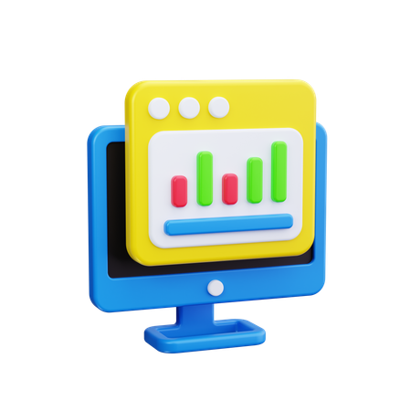 Online Analysis  3D Icon