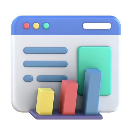 Online Analysis  3D Icon