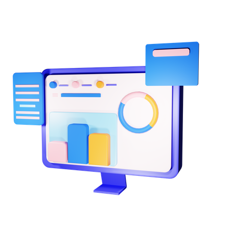 Online Analysis  3D Icon