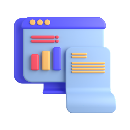 Online Analysis  3D Icon