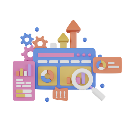 Online Analysis  3D Icon