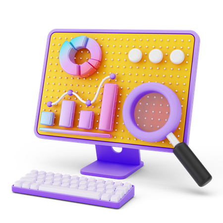 Online Analysis  3D Icon