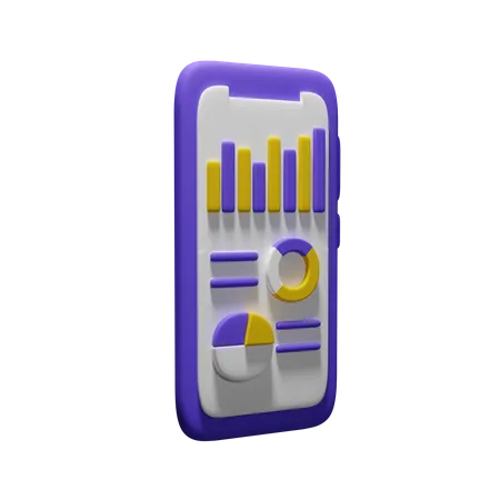 Finance Infographic On Mobile Phone Download This Item Now 3D Icon