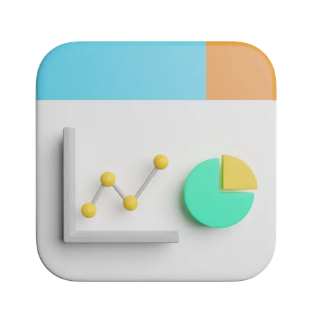 Bar Chart Insight 3D Icon