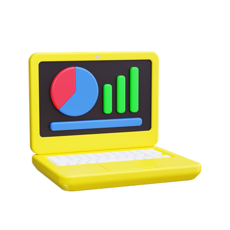 Online Analysis Chart  3D Icon