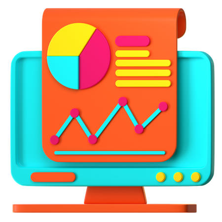 Online Analysis Report  3D Icon