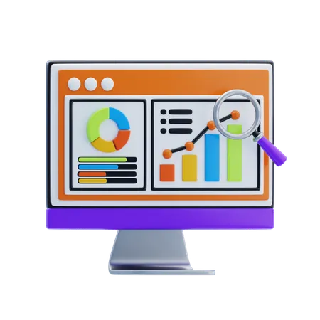 Online Analytic  3D Icon