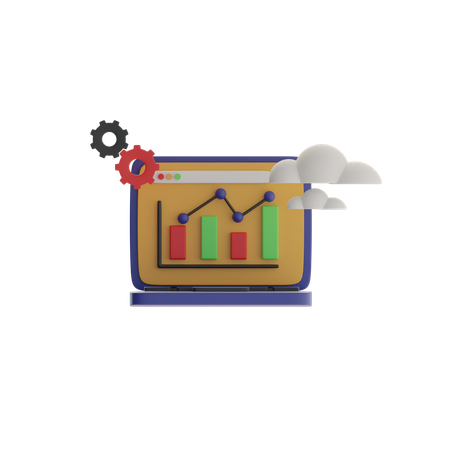 Online Analytic  3D Icon