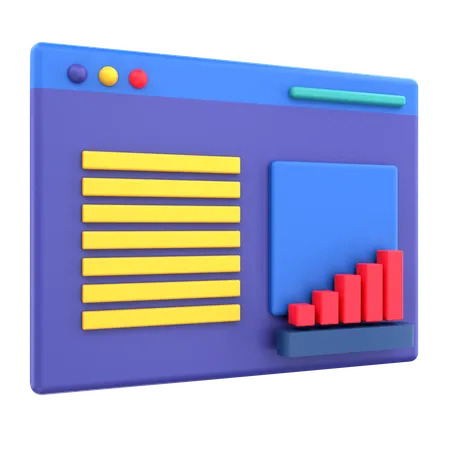 Online Analytic  3D Icon