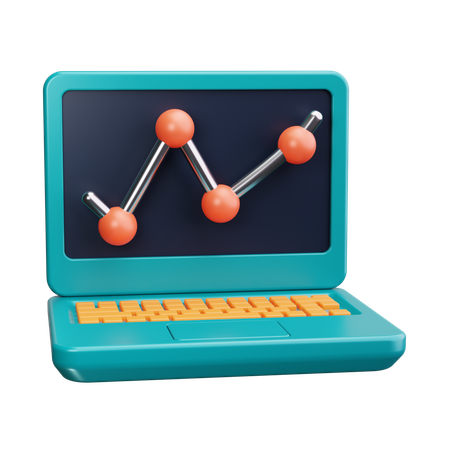 Online Analytic Chart  3D Icon