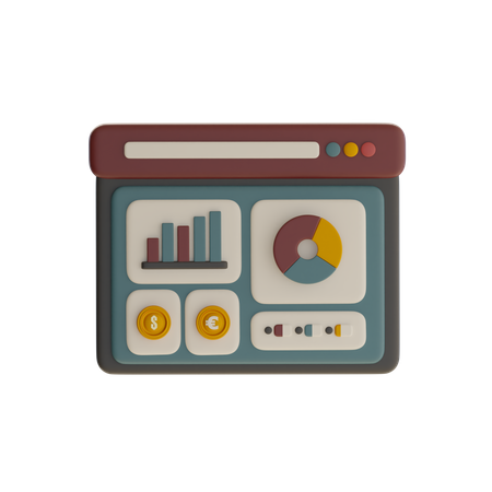 Online Analytics  3D Icon