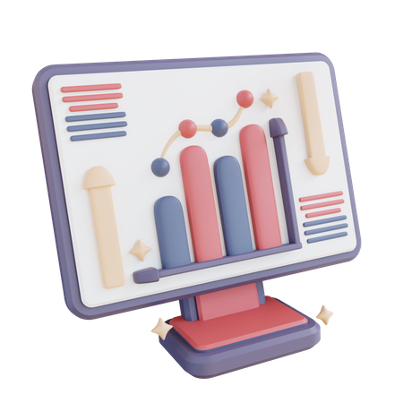 Online Analytics  3D Icon