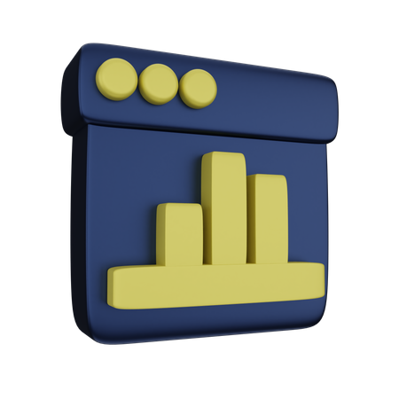 Online Analytics  3D Icon