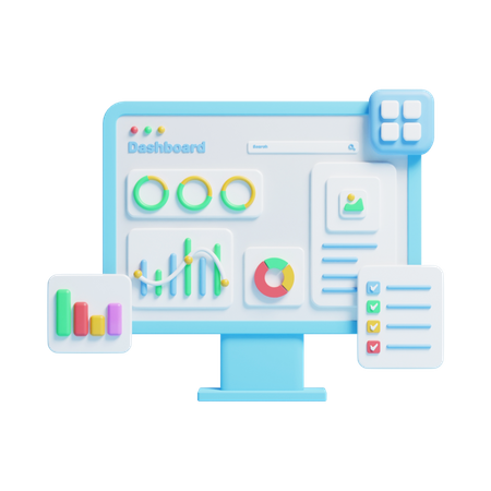 Online Analytics  3D Icon