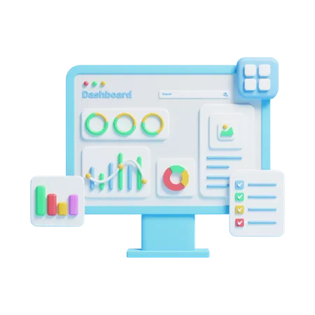 Online Analytics  3D Icon