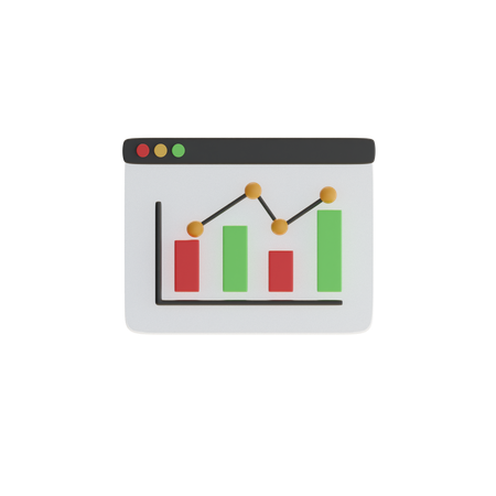 Online Analytics  3D Icon