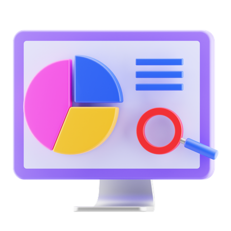 Online Analytics  3D Icon