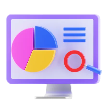 Online Analytics  3D Icon