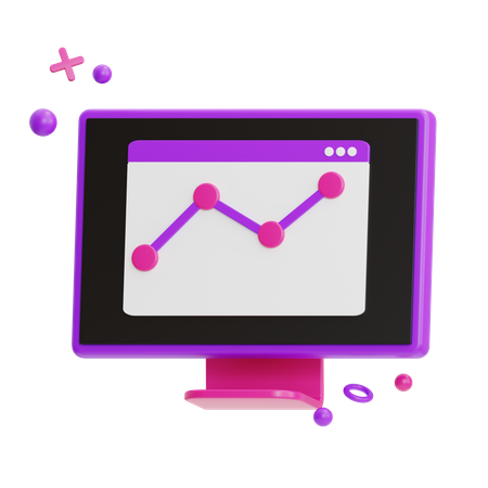 Online Analytics  3D Icon