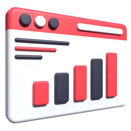 Online Analytics  3D Icon