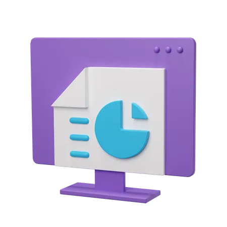 Online Analytics  3D Icon