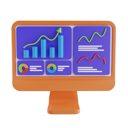 Online Analytics  3D Icon