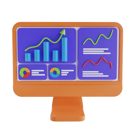 Online Analytics  3D Icon