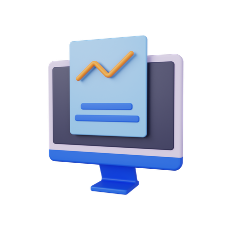 Online Analytics  3D Icon