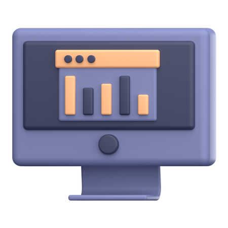 Online Analytics  3D Icon