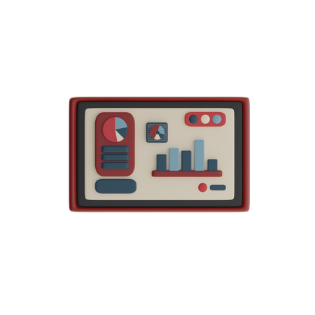 Online Analytics  3D Icon