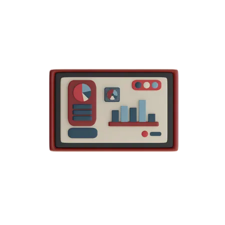 Online Analytics  3D Icon