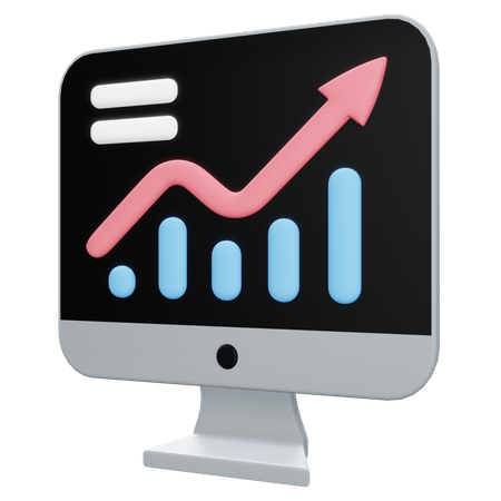 Online Analytics  3D Icon