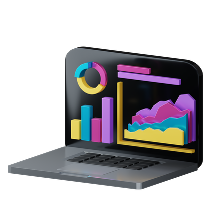 Online Analytics  3D Illustration