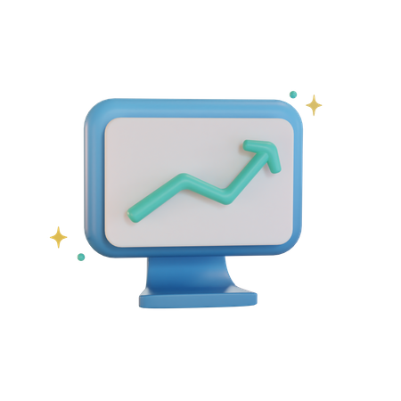 Online analytics  3D Illustration