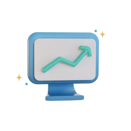 Online analytics  3D Illustration