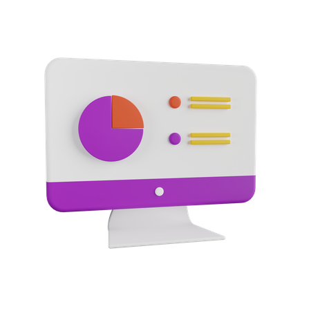 Online Analytics  3D Illustration