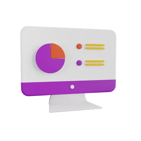 Online Analytics  3D Illustration