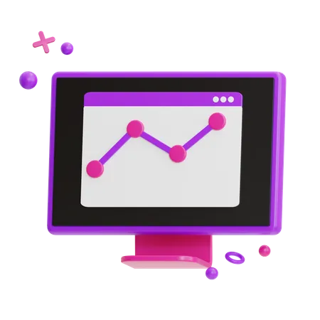 Online Analytics  3D Icon