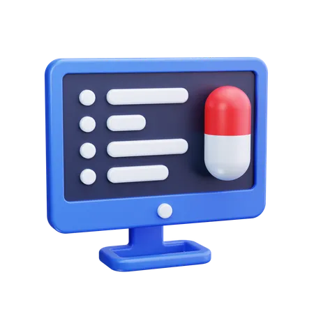 Online-Apotheke  3D Icon