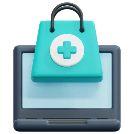 Online-Apotheke  3D Icon